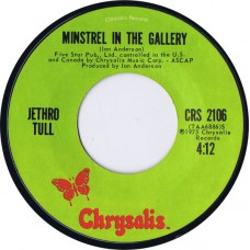 JETHRO TULL Minstrel In The Gallery / Summer Day Sand (Chrysalis CRS 2106) USA 1975 45